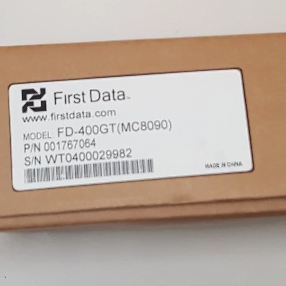 New In Box First Data FD400GT (MC8090) Credit Card Reader
